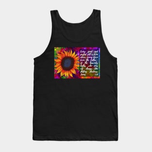 James 1:17 Every Good and Perfect Gift Sunflower Art Tank Top